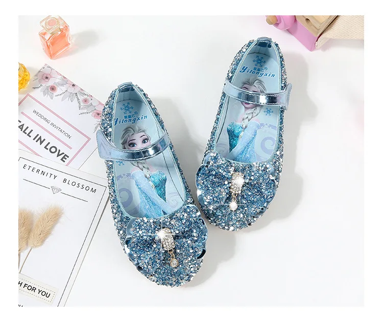 Детская обувь принцессы для девочек; сандалии на плоской подошве; блестящие стразы; Enfants Fille; женские модельные туфли для вечеринки; кожаная обувь