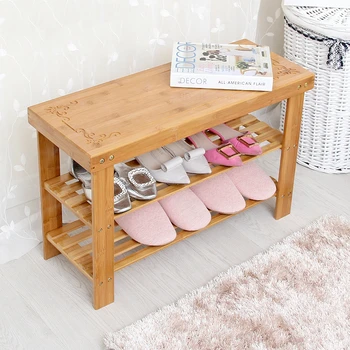 

Creative multi-layer shoe rack economical dust-proof assembly simple household storage storage shelf bamboo shoe cabinet