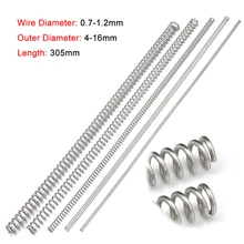 Diâmetro longo 305/0.7/0.8. 2mm 1/1 de aço inoxidável do fio da mola de pressão da compressão de 2 pces 304mm em forma de y