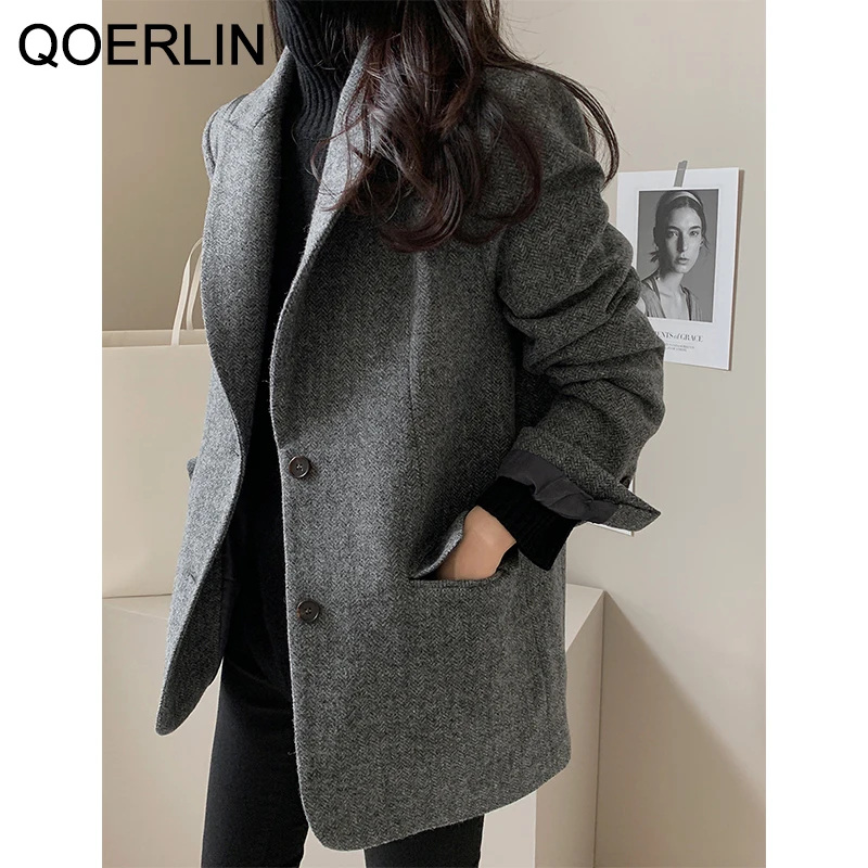 Рисунок 5 - QOERLIN 10% шерстяной Блейзер Пальто