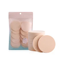 Набор спонжей для макияжа, Круглый латексный хлопок, влажный и сухой BB крем, для фотостудии, рассыпчатая пудра, визажист, двусторонний