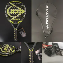 Dunlop Senior Padel Racket Racquet Professional Carbon Fiber Soft EVA Face Tennis Padel Paddle With Cover Overglue 2021 New