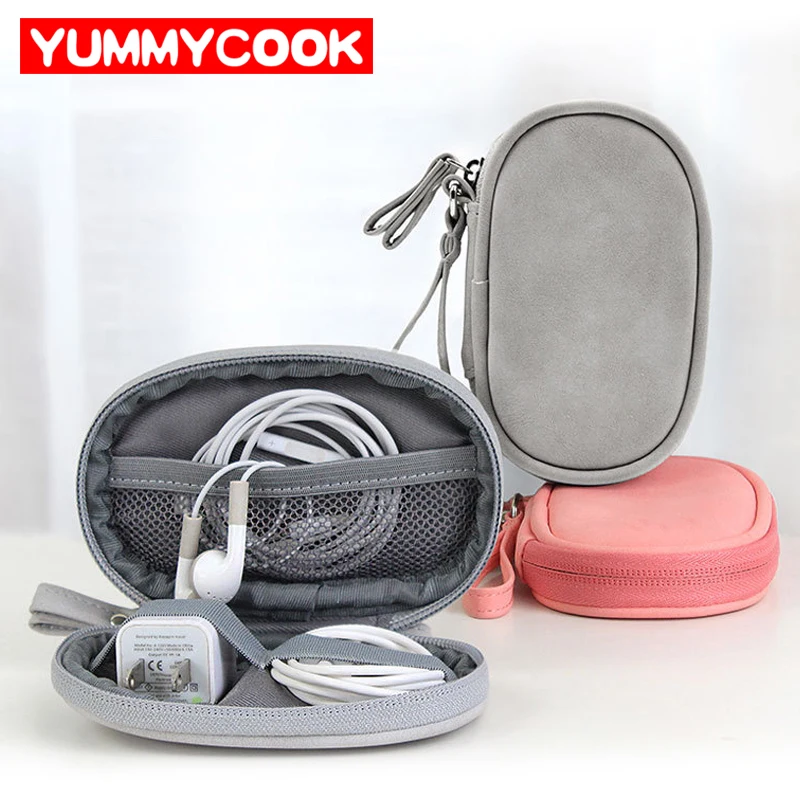 

Portable Travel Electronic Bag Cable Pouch SD Cards Gadget Organizer Digital Drives Wires Case Earphones Storage Accessories