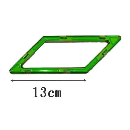 1pcs Magnetic DIY building blocks parts construction toys for toddlers Designer magnetic toys Magnet model building toys big Parallelogram