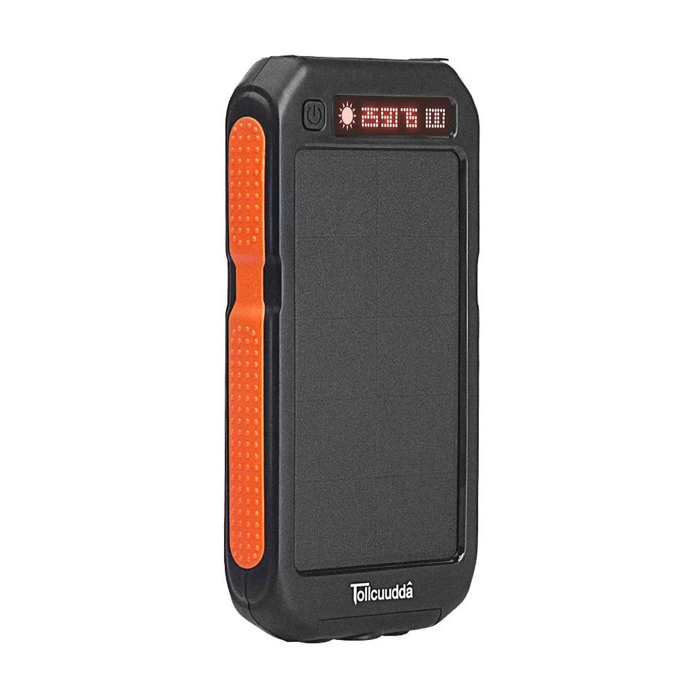 Солнечная батарея 30000mAh Водонепроницаемая батарея для сотового телефона резервная батарея Внешний аккумулятор зарядное устройство для Xiaomi Mi IPhone - Цвет: Red 10000mAh