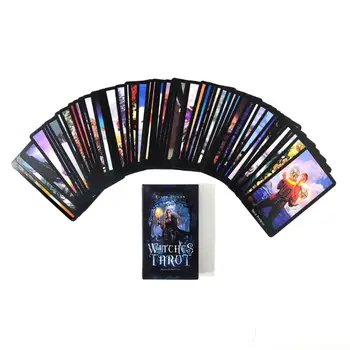

78pcs Cards Witch Tarot Deck Future Fate Indicator Forecasting Cards Board Game