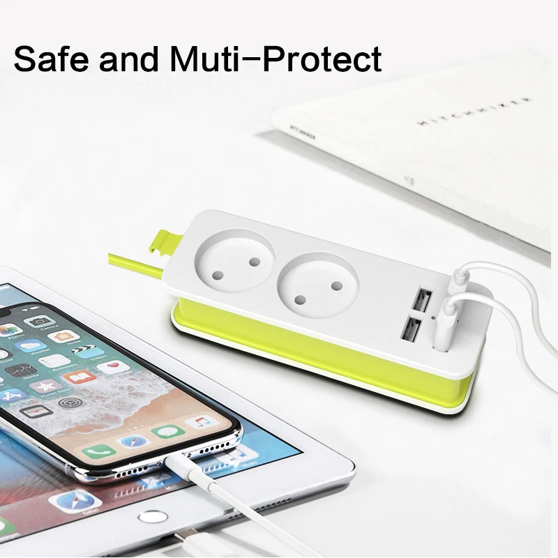 Сетевой фильтр с 4 USB-портами и европейской вилкой 1200 Вт 1 5 м |