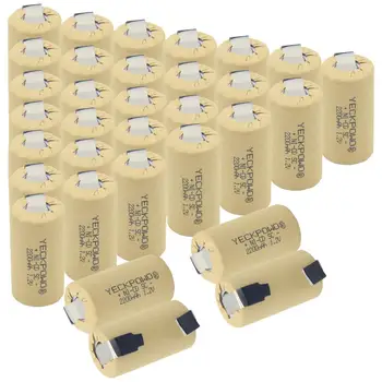 

soldering tape sub C battery NICD nickel sheets 2200mAh flat top 1.2V SC batteries welding tabs for flashlight solar for hitachi