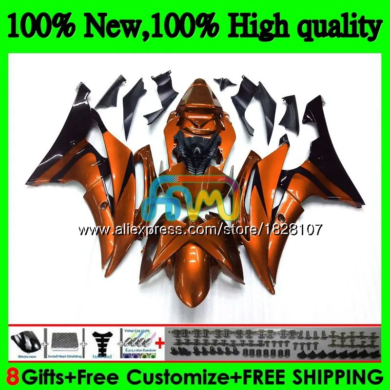 YZF-600 для YAMAHA YZF R6 YZF600 YZFR6 темно orange 08 13, 14, 15, 16 лет 75BS. 189 YZF 600 R 6 YZF-R6 2008 2013 обтекатель