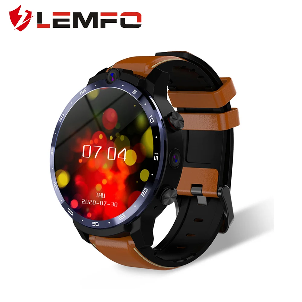LEMFO LEM12 PRO Smart Watch 4G + 64G андроид 10 Беспроводной проекции 400*400 Разрешение 1 6 дюймов GPS