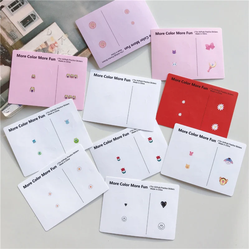Милый защитный чехол s для Airpods, чехол, защита от пыли, наклейка, внутренняя крышка, s пленка для Apple Air Pods 2 1