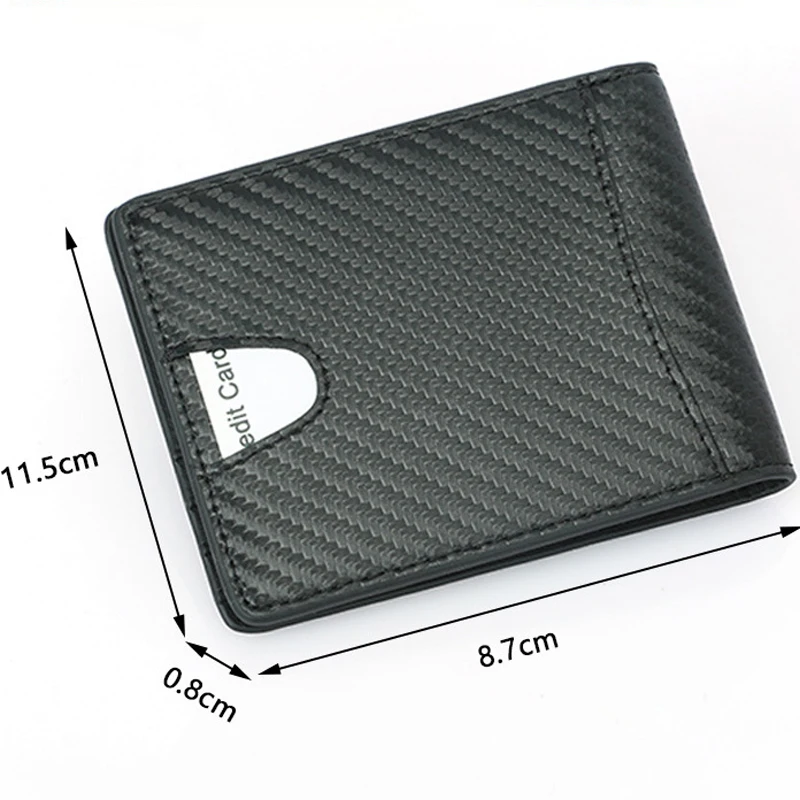 Мужской тонкий двойной кошелек RFID Блокировка минималистичный передний карман кошельки для мужчин из натуральной кожи