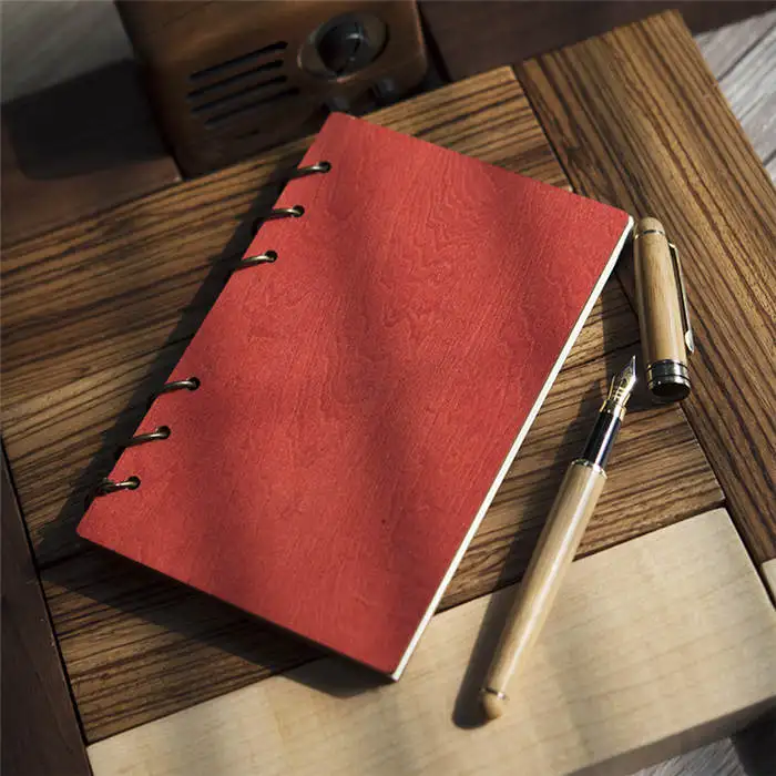 No customization Personalised Custom Wooden Notebook for Daughter Son Gift Anniversary Diary Retro Book Journal Christmas Graduation Gift - Цвет: No customization