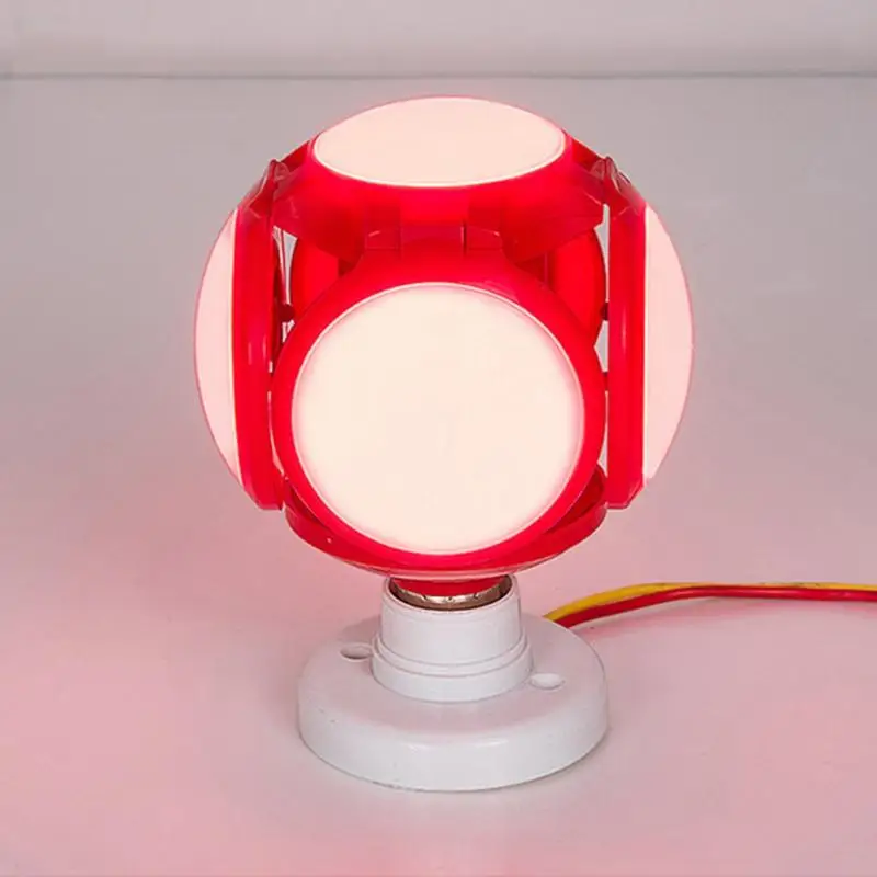 120LED E27 широкое напряжение 110 265V Складная футбольная лампа UFO 5 leaf 40W высокая яркая