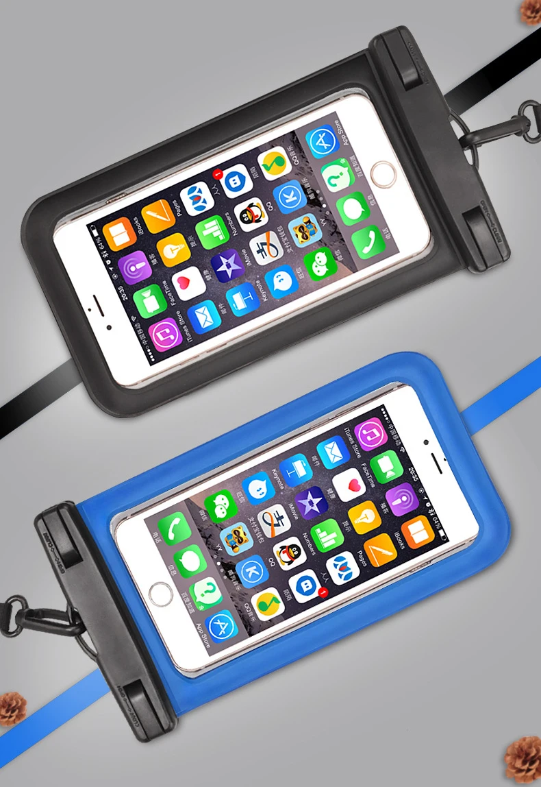 Waterproof PVC Bag Diving Mobile Phone Bag for IPhone Outdoor Mobile Phone Case for Samsung Millet HTC Huawei