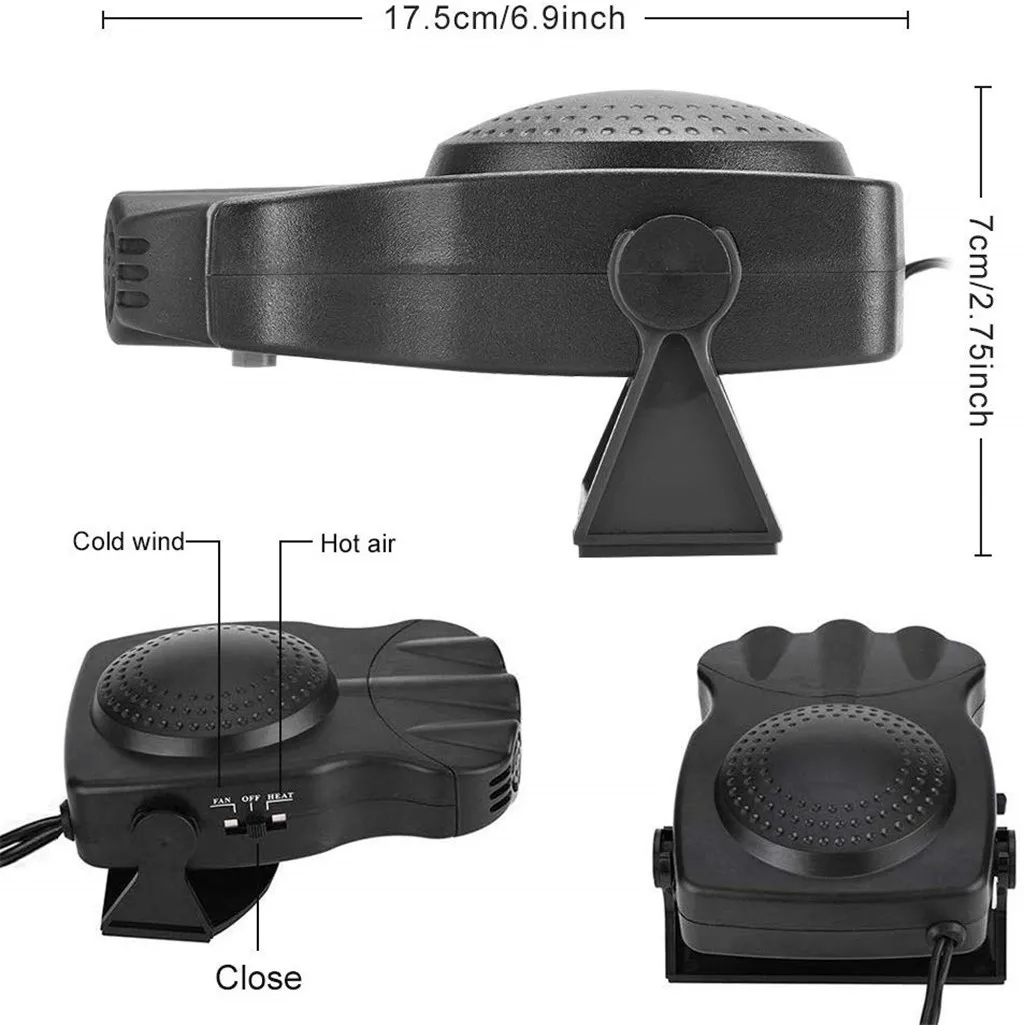 2 в 1 24V 200W автомобильный обогреватель Портативный обогревателем вентилятор с выдвижной ручкой GL