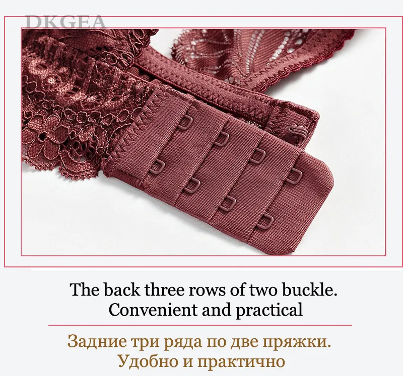 Top Sexy Bra Panties Set Embroidery Lingerie Thick Gray Lace Underwear Sets Cotton Bras Push up Black Women Brassiere Deep V