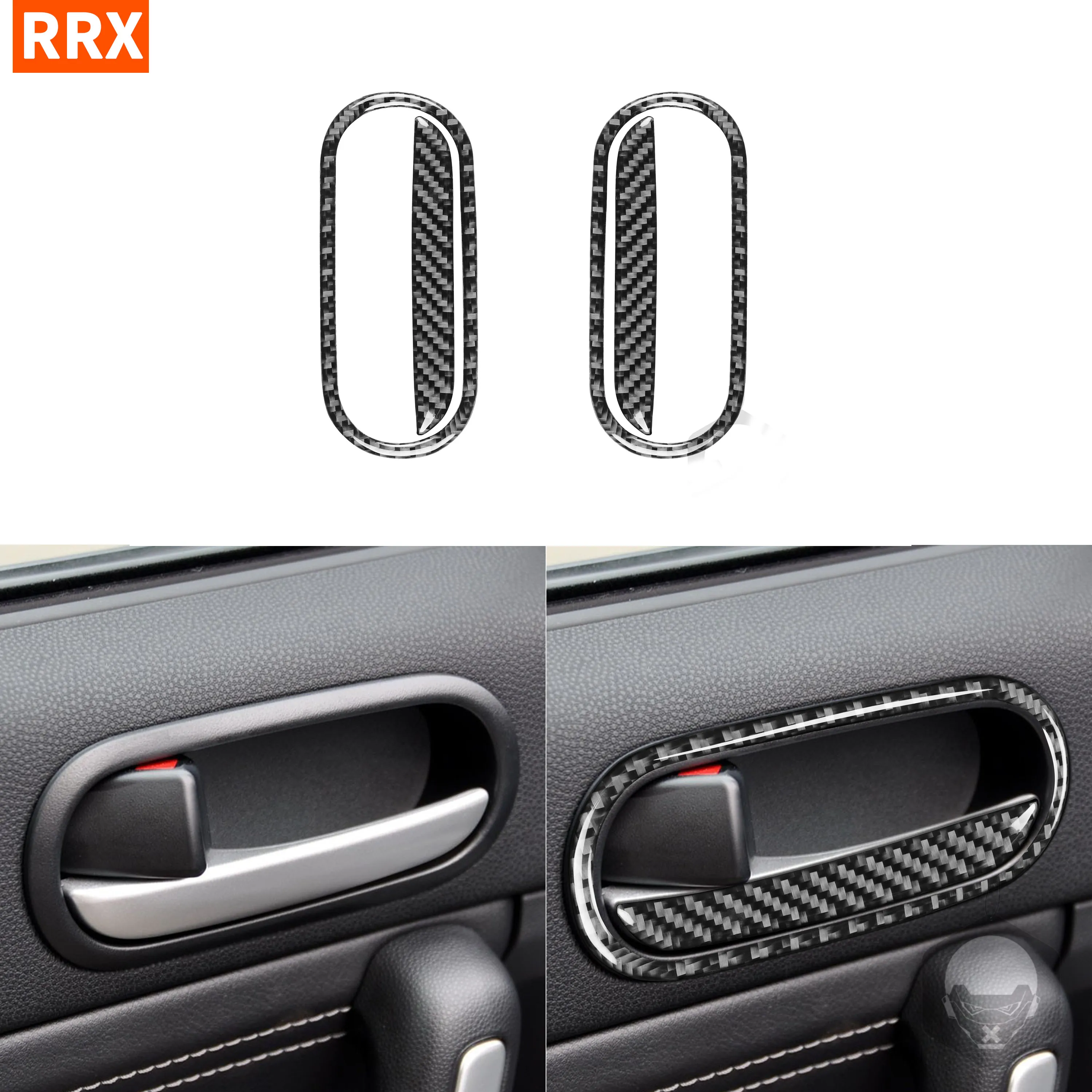 Для Mazda MX-5 Miata MX5 2009 2010 2011 2012 2013 2014 2015 наклейка из углеродного волокна внутренняя