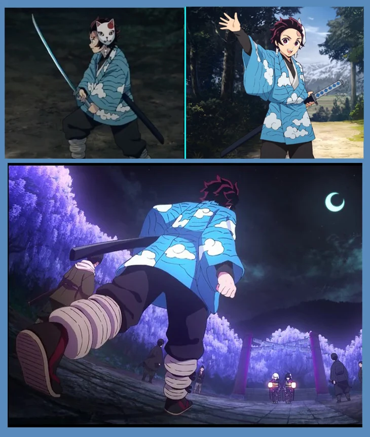 Аниме демон убийца: Kimetsu No Yaiba Kamado Tanjirou кимоно юката плащ косплей костюм хаори пальто толстовка