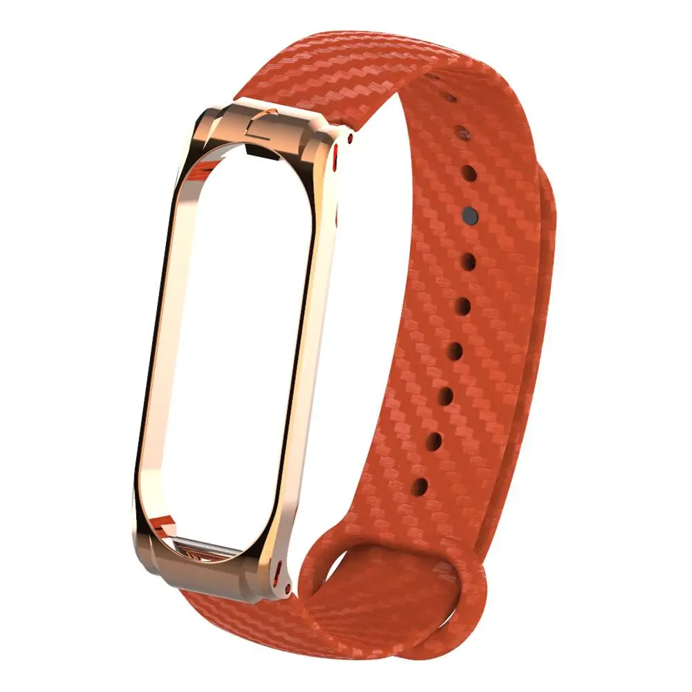 Xiaomi mi из углеродного волокна 4 3 ремешок Модный Цветной ремешок Ремешок для mi Band 4 Xiaomi mi ремешок 3 сменный Браслет