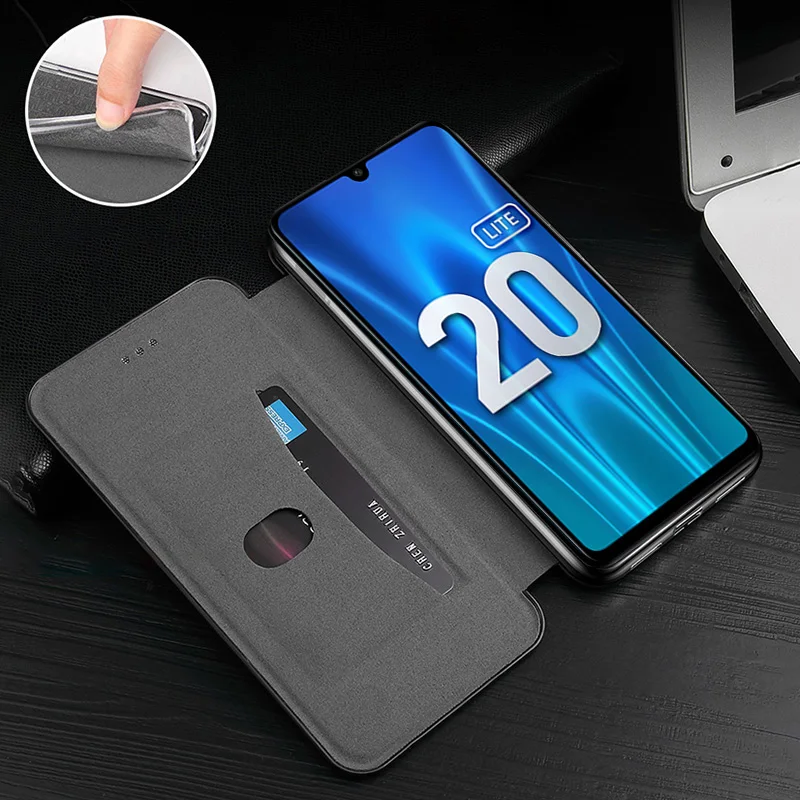 huawei snorkeling case On Honor 30 Pro Case Leather Flip Magnetic Case For Huawei Honor 30 pro honor30 premium wallet stand book phone cover coque huawei waterproof phone case