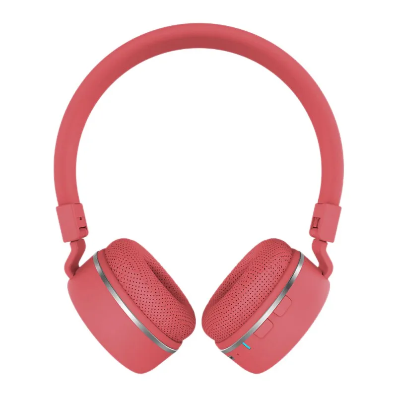 Розовый Супер Bluetooth наушники складные активные шумоподавления наушники, беспроводные Bluetooth наушники - Цвет: Розовый