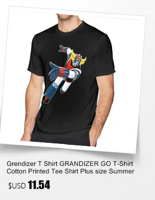 Футболка Grendizer, футболка Grendizer, футболка с принтом, Повседневная футболка, мужская Милая 5x хлопковая футболка с коротким рукавом