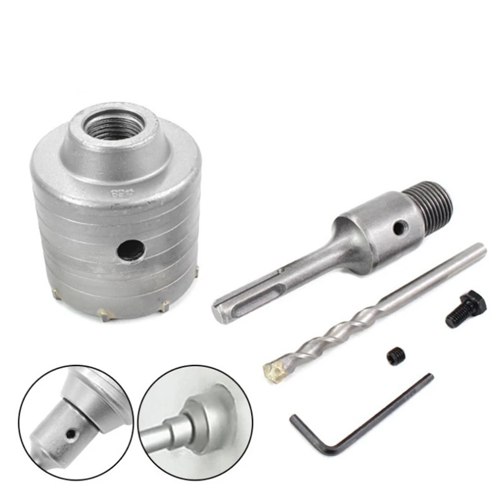 1 Set Wall Hole Opener 40 50 65 68mm Concrete Hole Saw Hollow Core Drill Bit Shank 110mm For Cement Stone Electric Hammer Tool Drill Bits Aliexpress