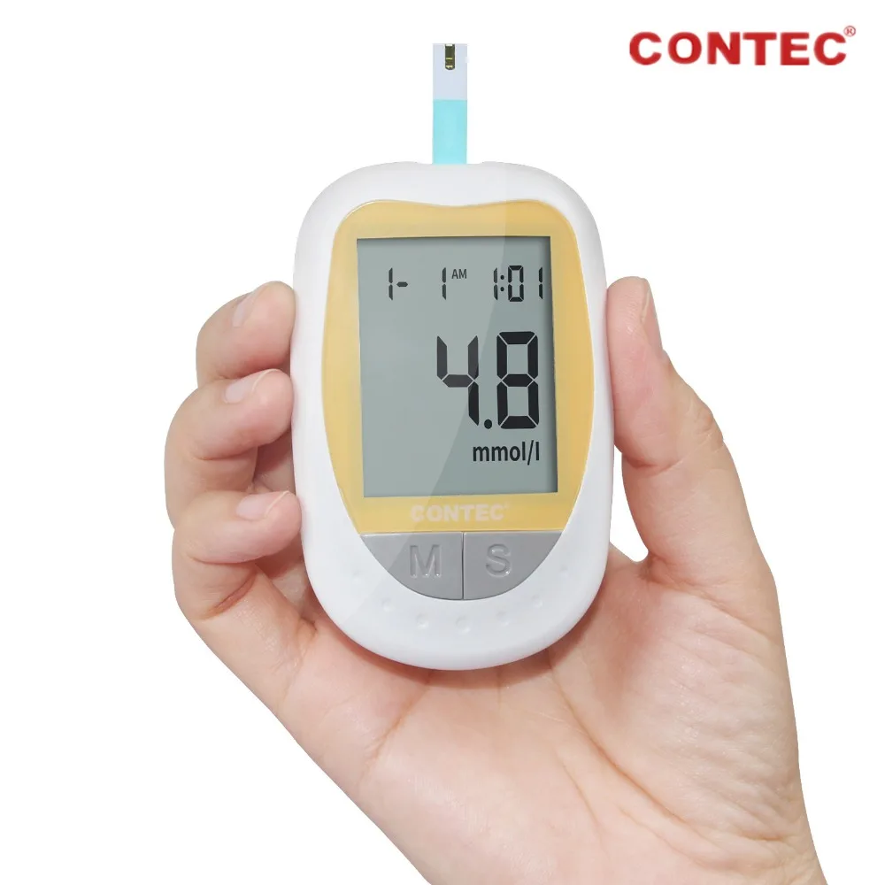 CONTEC тест-полоски глюкозы в крови, глюкометр мониторинг глюкозы 50 шт. полоски новейшие