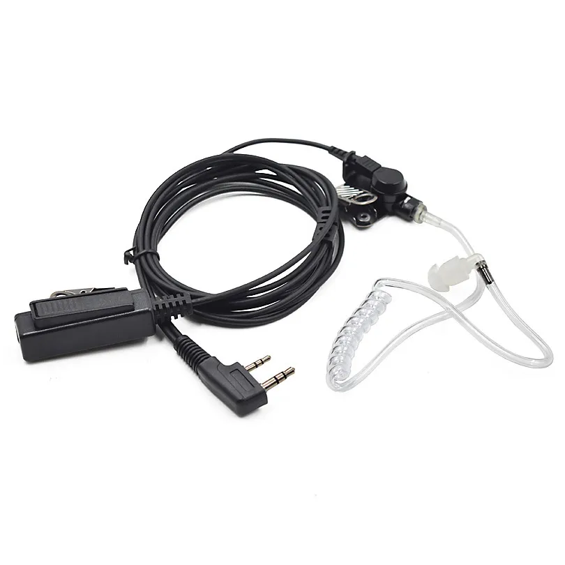 Акустические трубные наушники FBI PTT гарнитура для Kenwood TK2107 Baofeng портативная рация