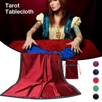 

Tarot Tablecloth Astrology Embroidered Tarot Table Cloth Table Cover With Tarot Pouch For Tarot Card Playing Card Game
