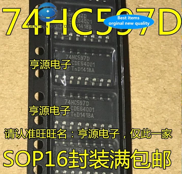 

Новый и оригинальный логический чип 74 hc597d hc597 SOP 74-16, 30 шт., 100%