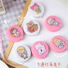 

New Acrylic Cartoon Mini Tape Measure Cute Measurement Waist Circumference Bust Measurement Carrying Measure Tape Tape Measure