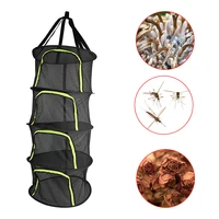 Hanging Basket Folding Dry Rack For Plants Flowers Beans 4 Layers Herbs Drying Net Dryer Bag Mesh 2