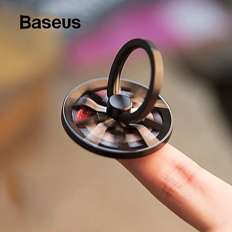  Baseus Gyro Finger Ring Halter Hand Spinner Dreh Rotation Metall Handy Halter Stehen Für iPhone Sam