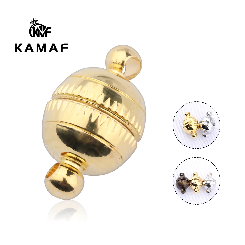 

Handmade DIY jewelry accessories bracelet necklace magnet buckle brass color retention leather rope buckle jewelry buckle