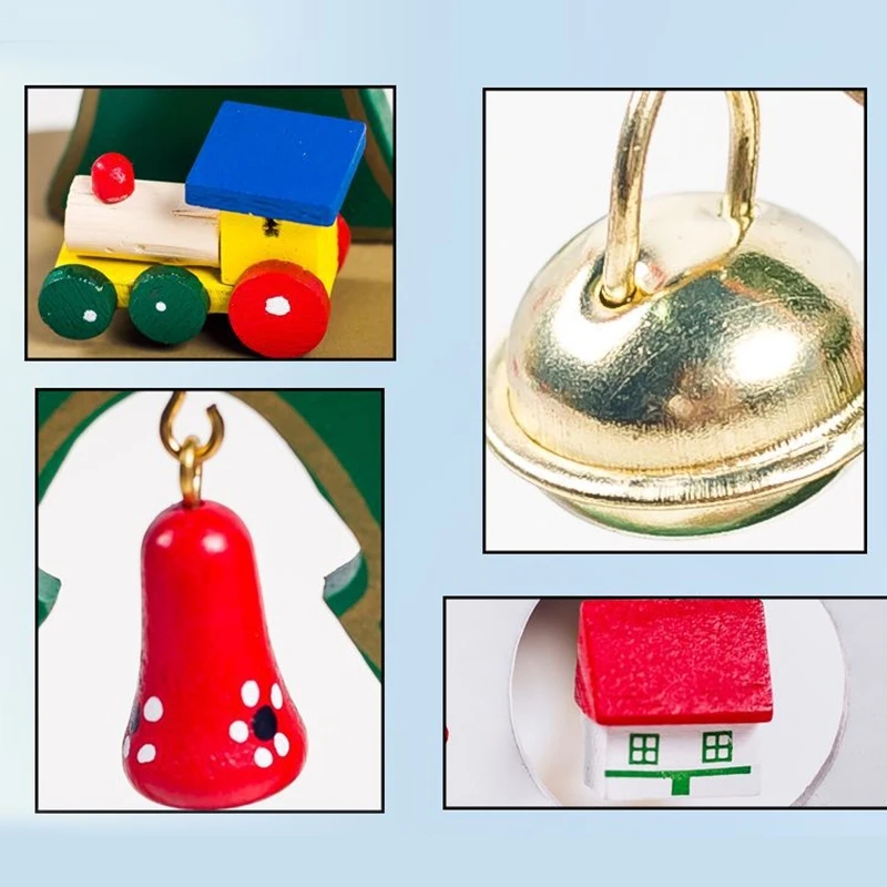 Промо-акция! Diy Деревянные рождественские украшения елочные украшения Праздничные вечерние елочные настольные украшения зеленый