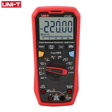 UNI-T ut61e + verdadeiro rms multímetro digital unidade de faixa automática verdadeiro rms medidor 22000 dígitos display 220mf grande teste de capacitância