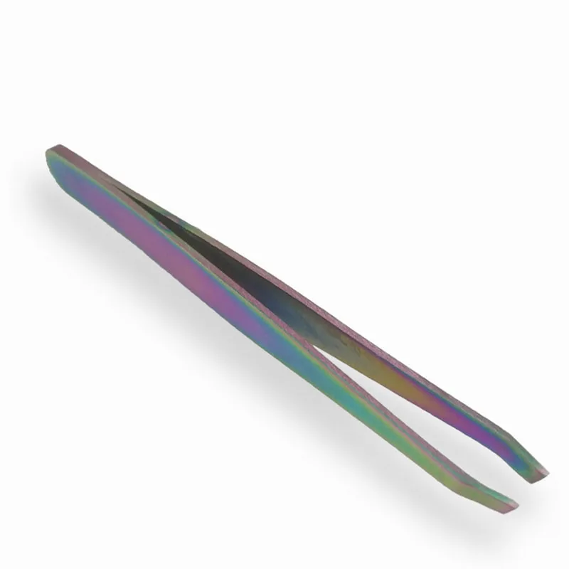 1 шт. бровей нержавеющая сталь tweezers угловой Наклонный триммер для бровей лица удаление волос ресницы на клипсах косметический инструмент для макияжа