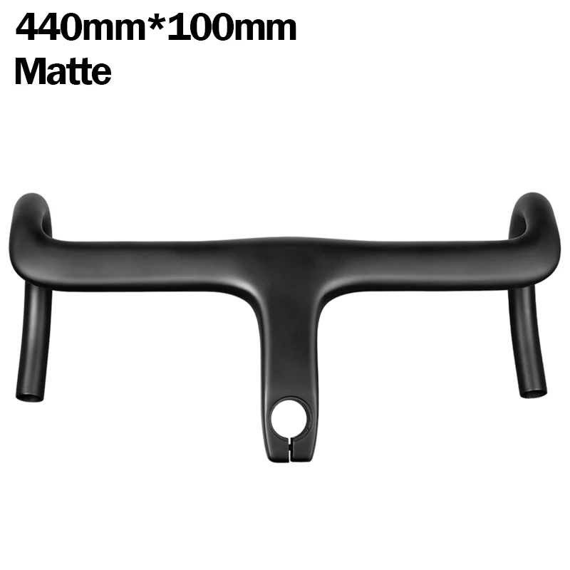 Guidon VTT Carbone Intégré -20° Avec Potence 70-100mm - T-Bar Plat 74cm - Universel