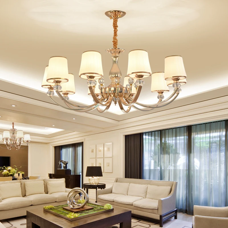 Luxury New K9 Modern Chandelier Lustre Crystal Chandeliers 3/6/8/10/Arm Lustres De Cristal Chandelier AC110V/220V lighting