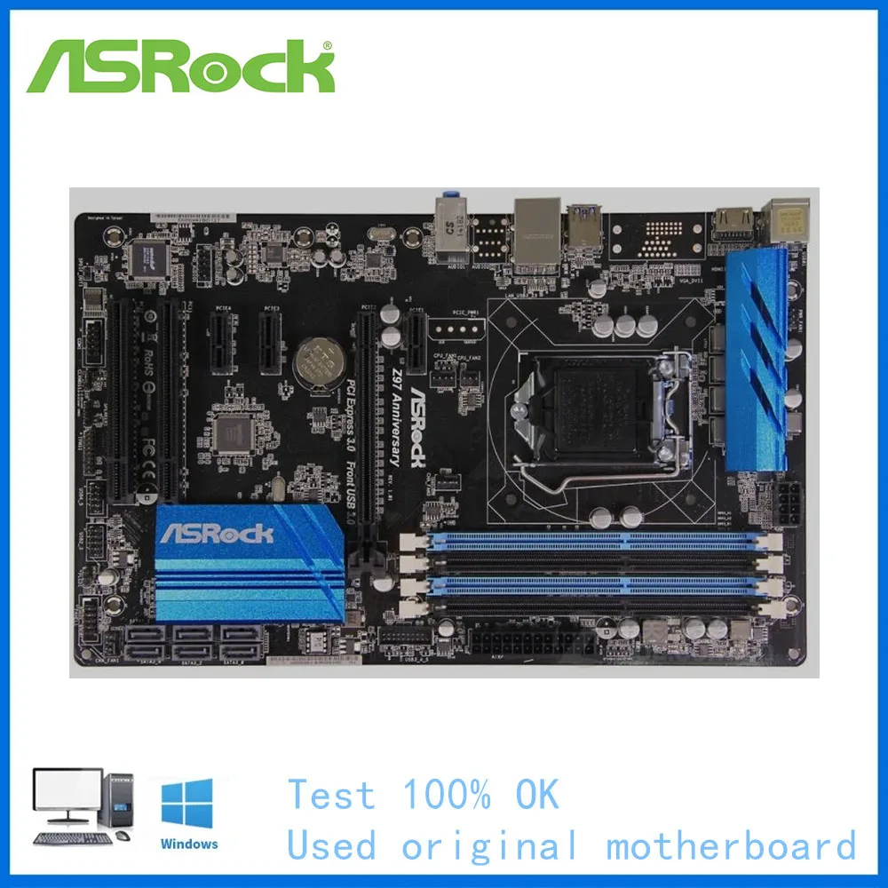 

Материнская плата USB3.0 SATAIII LGA 1150 DDR3 Z97 для настольного компьютера
