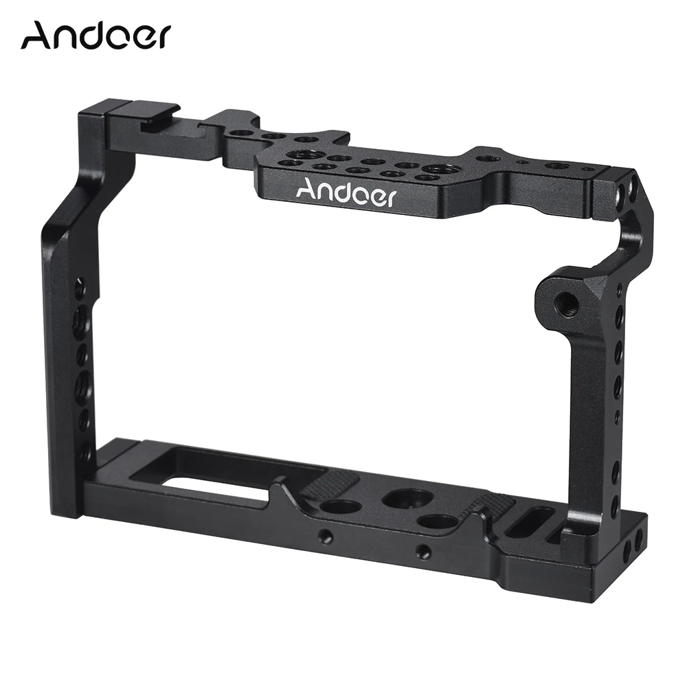 Andoer Film Making System Video Camera Cage Stabilizer for Fujifilm XT2 Aluminum Alloy Camera Cage Stabilizer High Quality