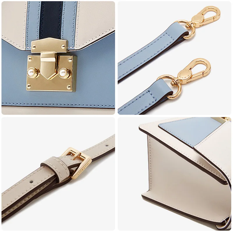 LA FESTIN новая женская сумка, брендовая кожаная роскошная сумка, Классическая Геометрическая Сумка, модная сумка через плечо, сумки через плечо для женщин