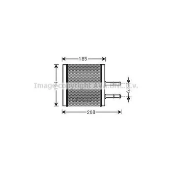 

Radiator heater Chevrolet Aveo Daewoo Kalos Ava art. cta6042