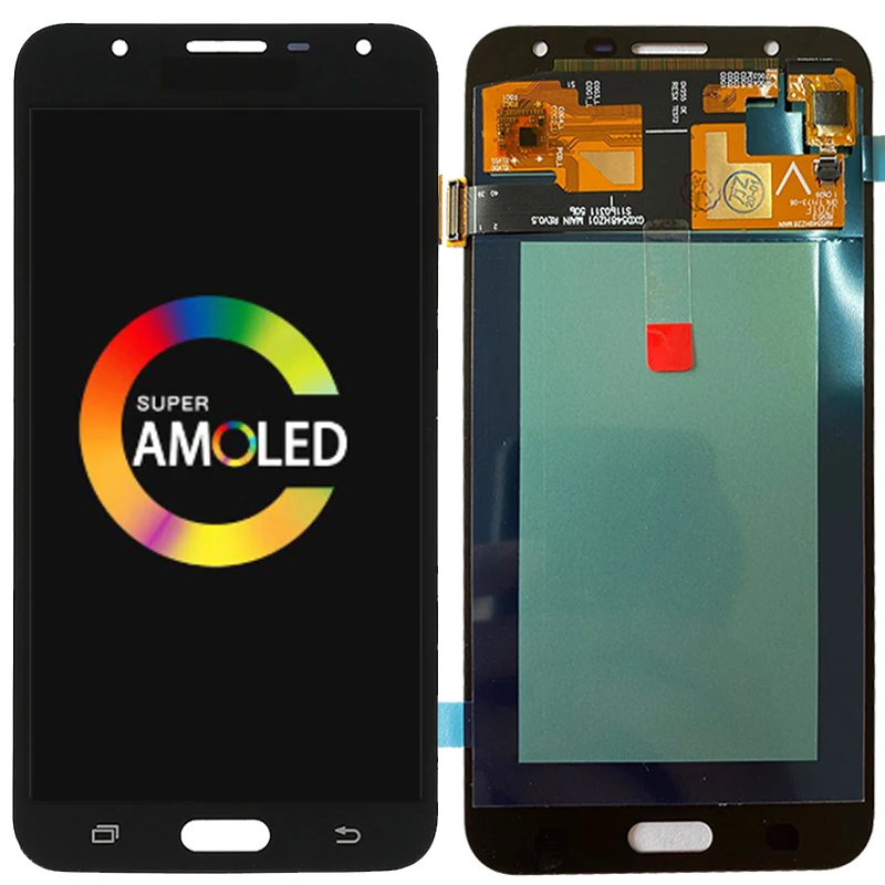 ЖК-дисплей SUPER AMOLED J701 для SAMSUNG Galaxy J7 Neo J701F J701M J701MT сенсорный экран в сборе запасные