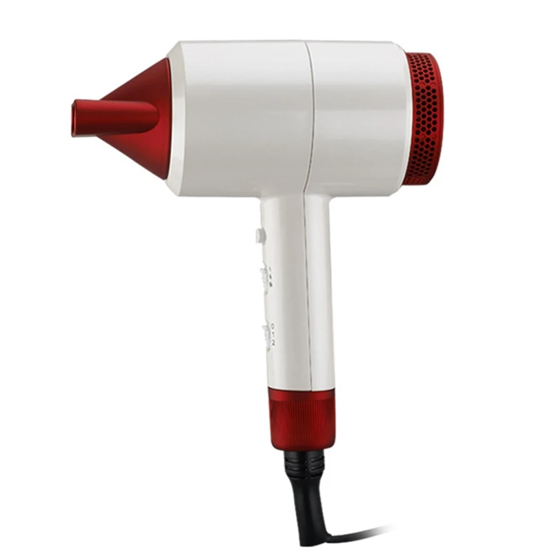 

US Plug Electric Hair Dryer Hammer Shape Hairdryer Negative Ion Air Hot /Cold Strong Wind Within Air Collecting Nozzle