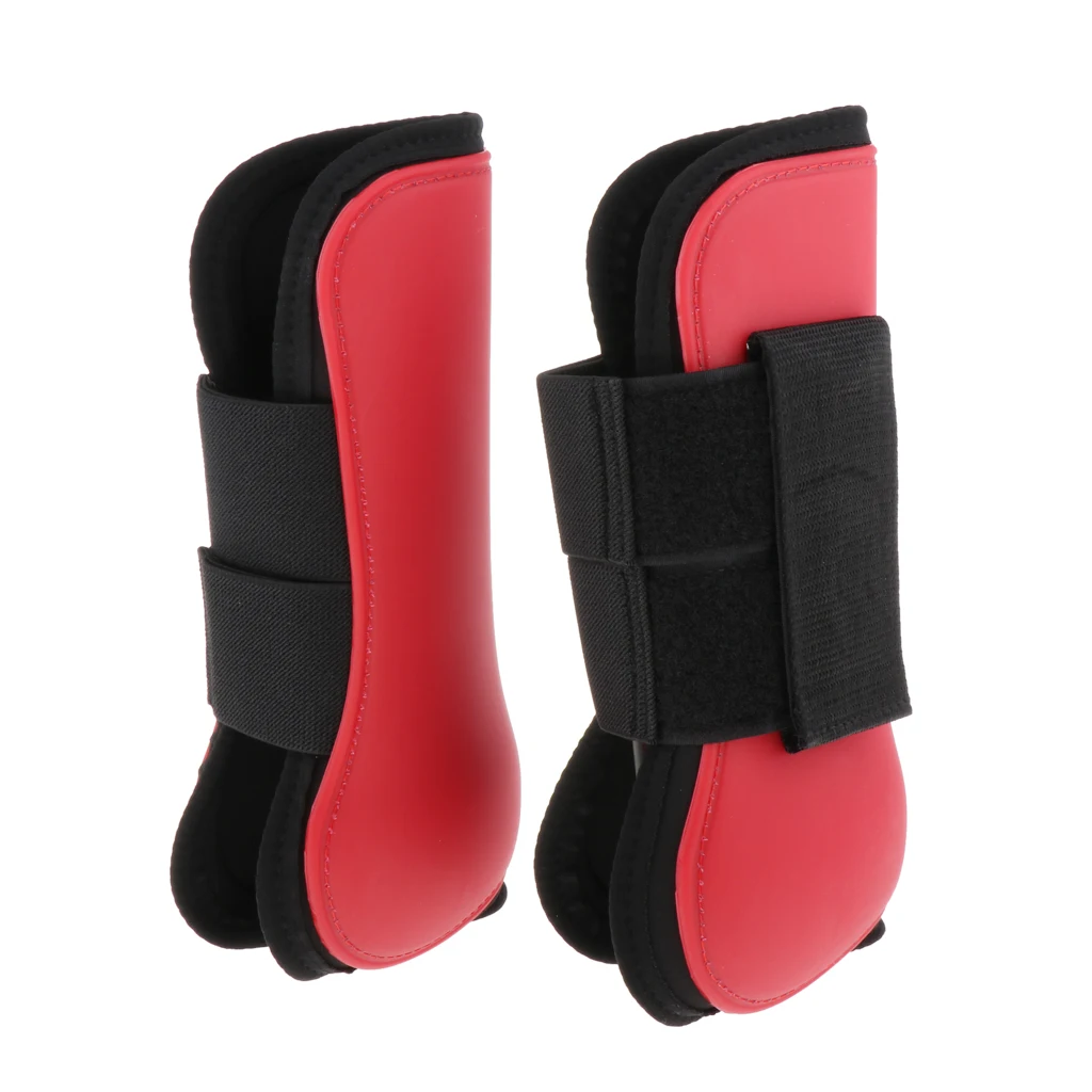 1 Pair Horse Leg Boots Hind or Front Leg Protect Wraps Horse Travel Boots Leg Protection WRAP Equestrian Equipment 4