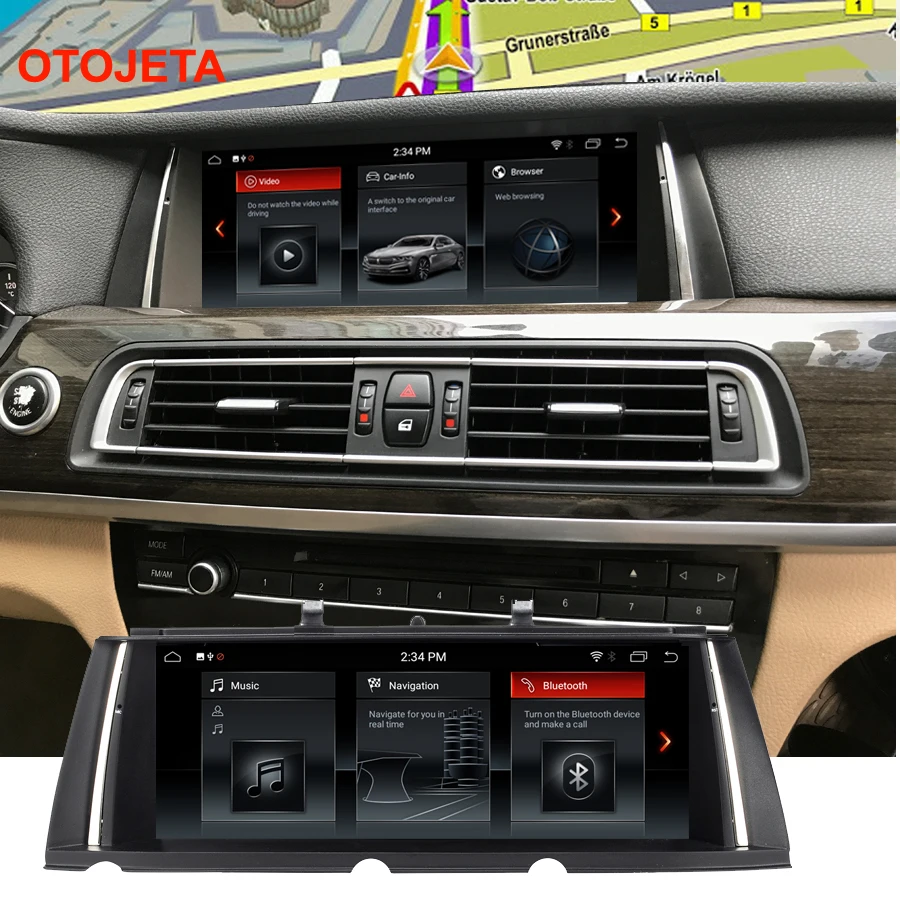 

64GB rom Android 9.0 Car Multimedia Player For BMW 7 Series F01 F02 CIC NBT 10.25" Screen tape recorder navigation vehicle audio