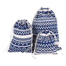 Женский тканевый рюкзак на шнурке, винтажный студенческий школьный рюкзак на шнурке, сумка для девочек, сумка для путешествий, рюкзаки